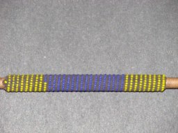 Beaded Blue and Gold Arrows