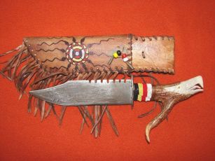 Elk antler knife