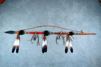 Lavern little rawhide wrapped Spear